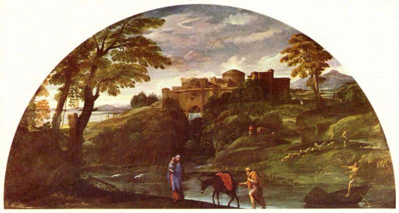 Annibale Carracci The Flight into Egypt France oil painting art